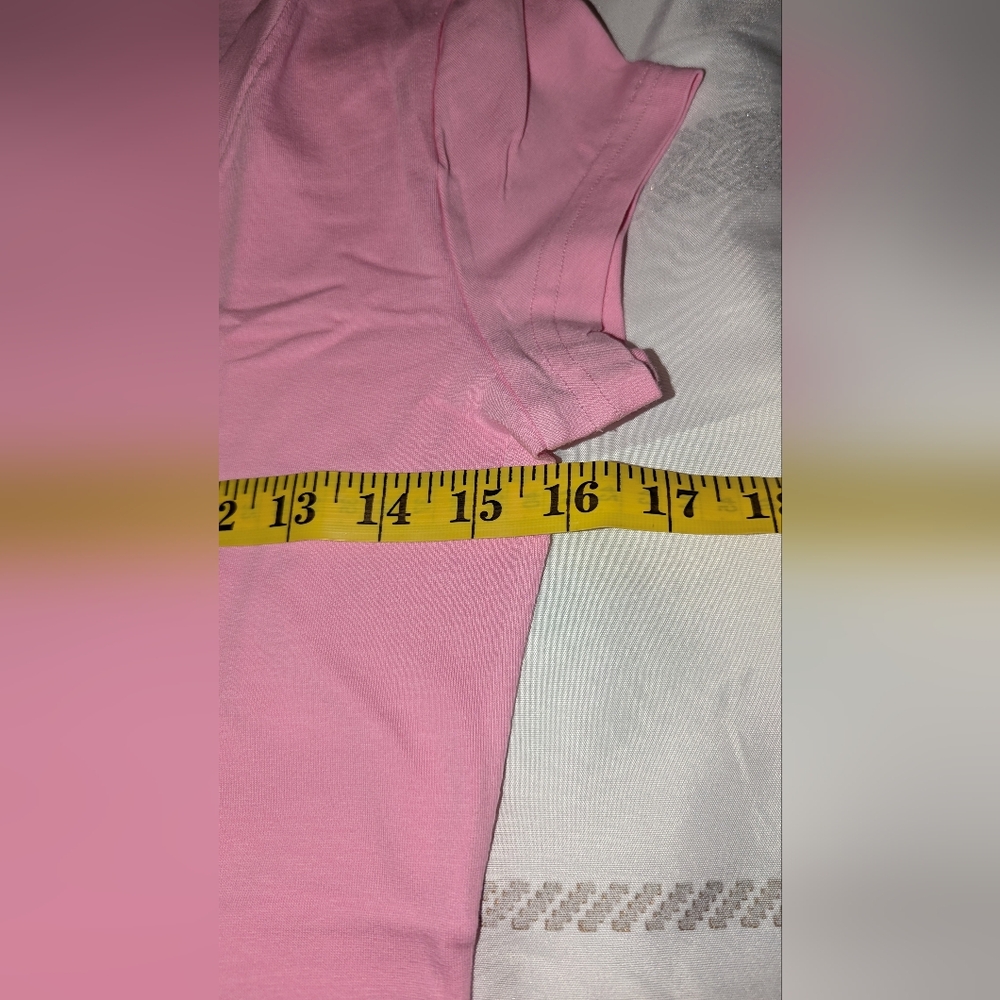 Christina Dienst LAZY LOS ANGELES V Neck T-SHIRT Size Medium Pink NIP - Picture 5 of 5
